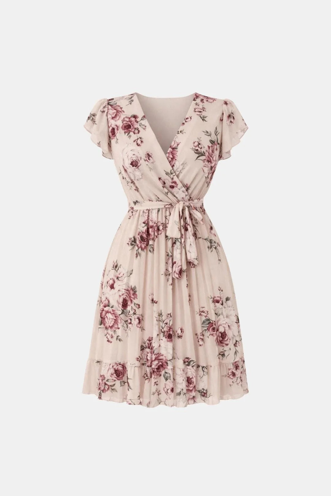 Laurena - Elegant Print Floral Dress