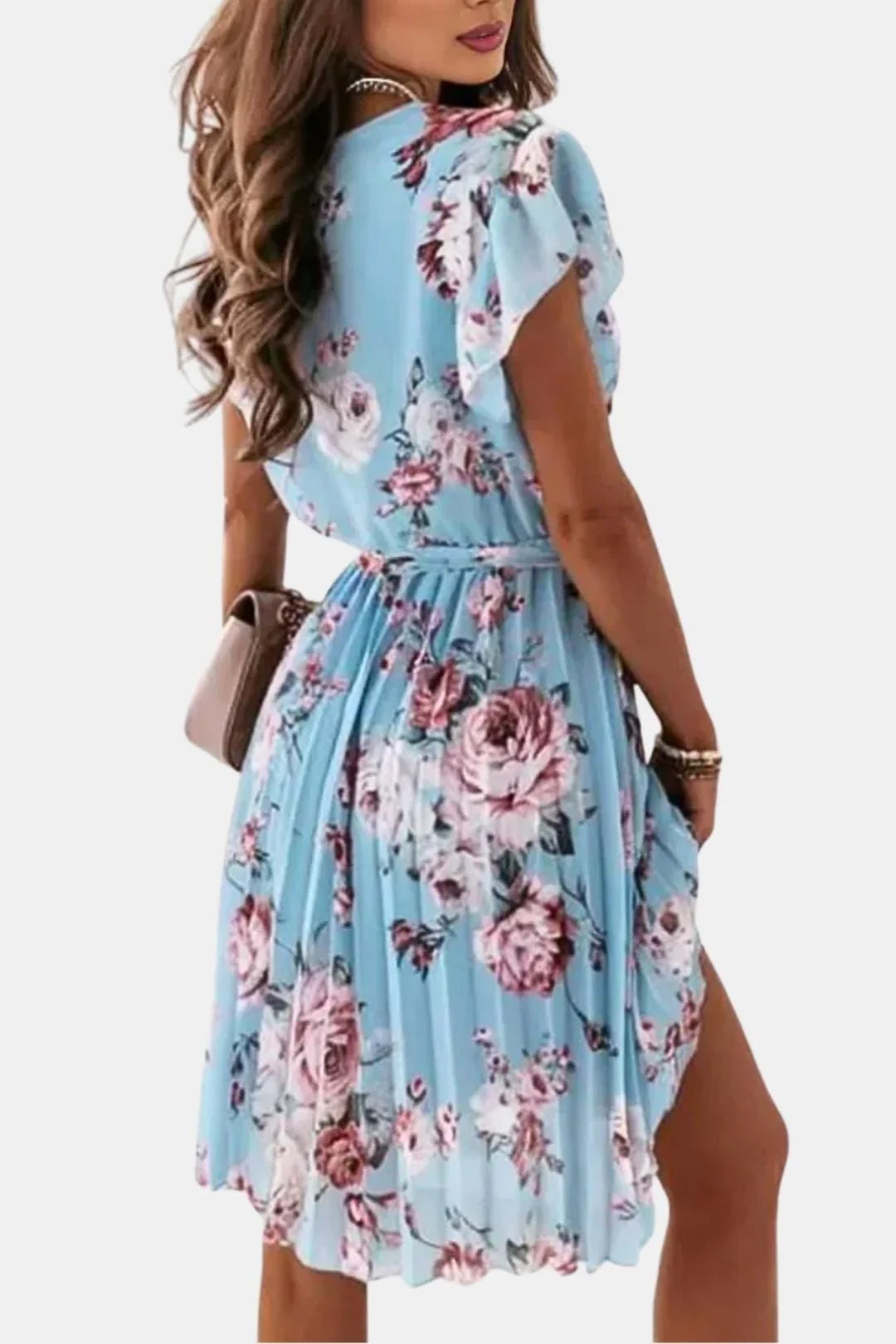 Laurena - Elegant Print Floral Dress